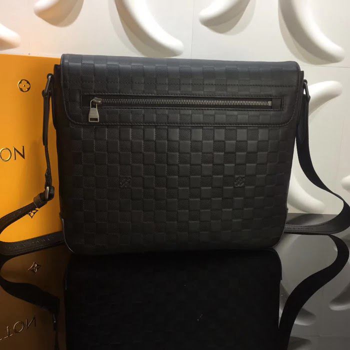 路易威登LV頂級原單 N41284Damier Infini 皮革單肩斜挎郵差包 YDH1178